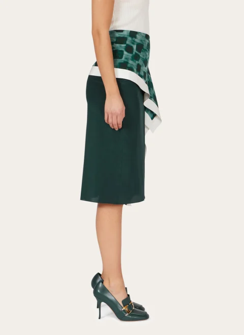 Асиметрична пола с принт Ferragamo — снимка 3