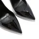 Дамски черни обувки с ток "Blade" Casadei — снимка 5