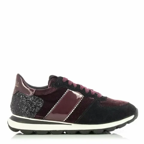 Дамски Сникърс GEOX – D26F4A D SPHERICA VSERIES WINE/BLACK