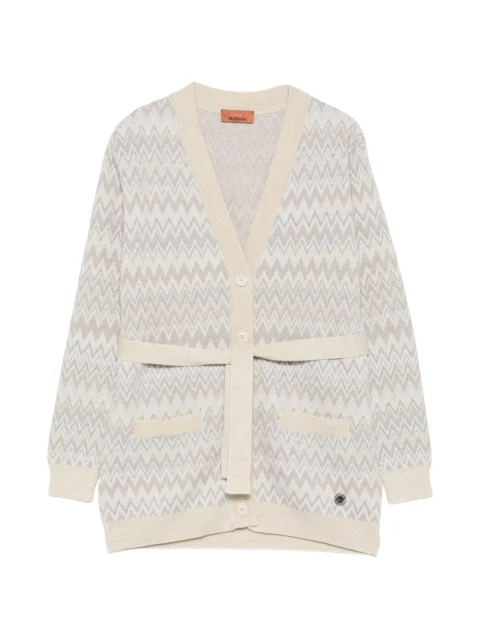 Жилетка от вълна с колан Missoni Kids