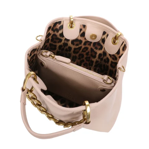 Дамска бежова чанта Beth Jewels Braccialini — снимка 6