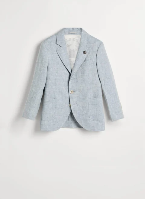 Сако от 100% лен Brunello Cucinelli Kids 8