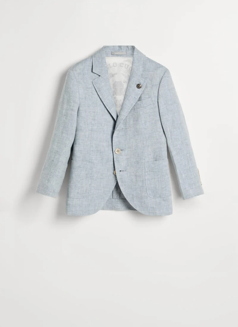 Сако от 100% лен Brunello Cucinelli Kids 8