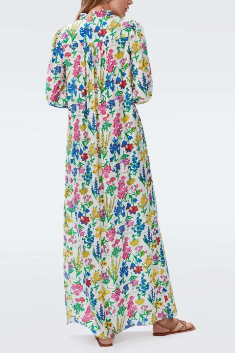 Dress Layla Maxi Dress DVFDL2R015BTNCS C0045 botanicals — снимка 2