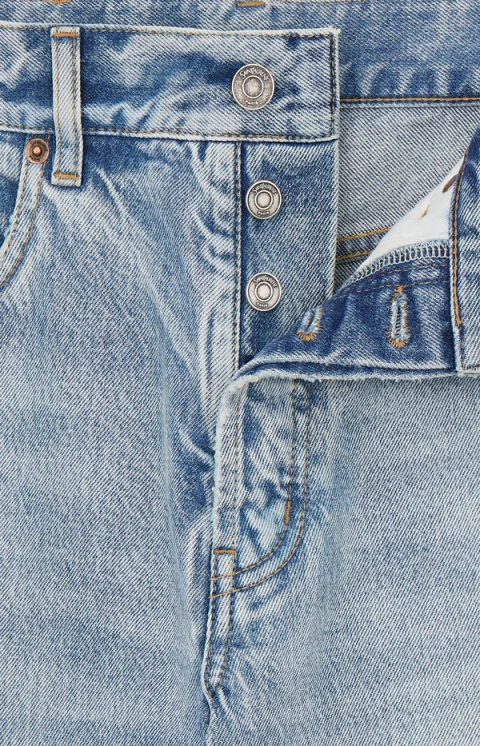 Straight High-Rise Jeans in Blue — снимка 2