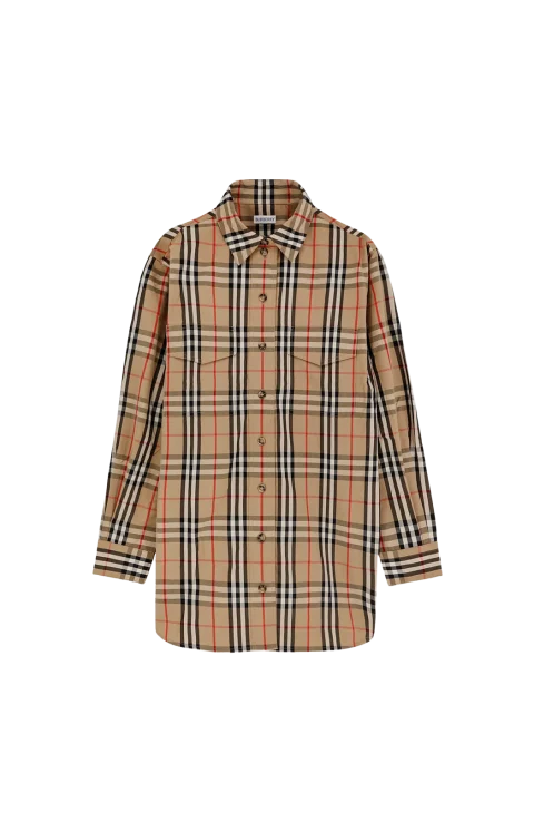 Vintage Check Pattern Shirt