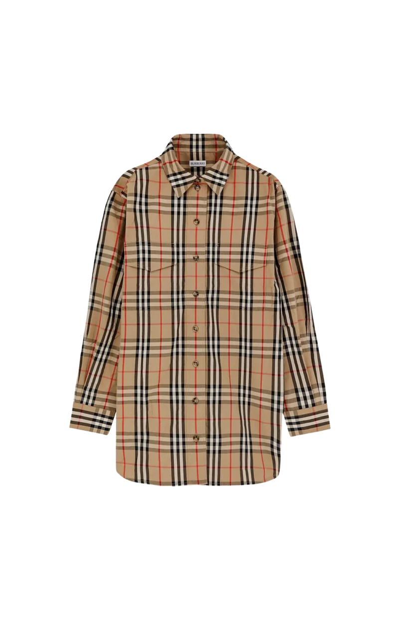 Vintage Check Pattern Shirt