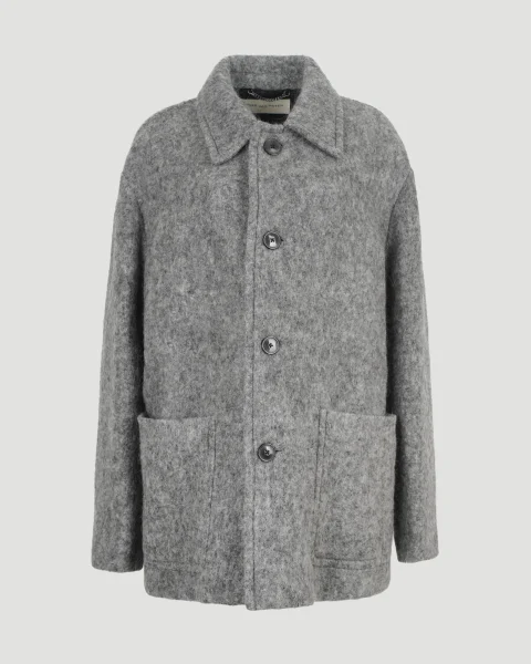 Wool Coat in Grey
