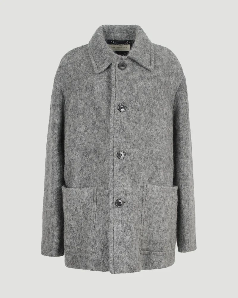 Wool Coat in Grey