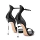 Дамски черни сандали Blade Cape Casadei — снимка 3