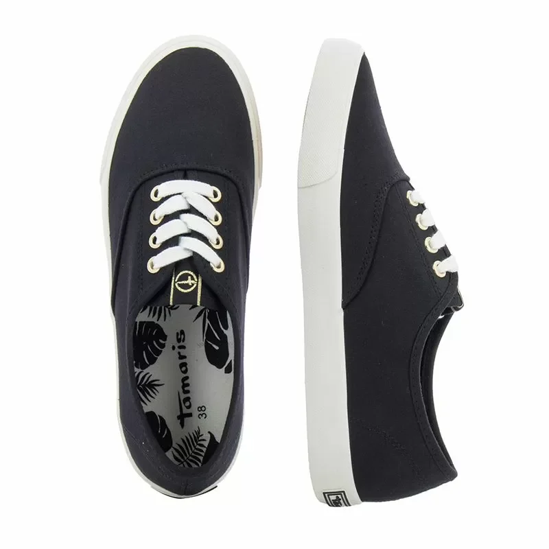 Дамски Гуменки TAMARIS – 1-1-23604-20 048 BLACK/GOLD — снимка 5