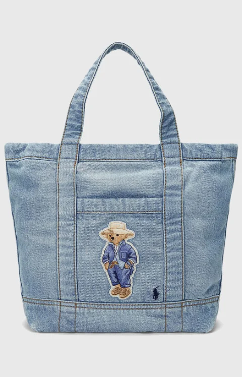 Дънкова чанта с Polo Bear бродерия