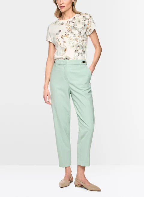 Тишърт с флорален принт Marc Cain Collections — снимка 2