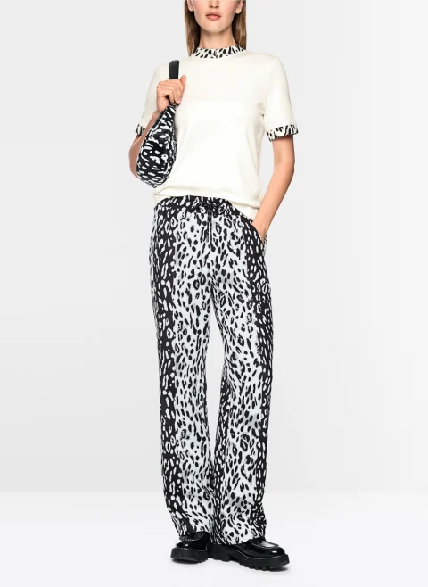 Тишърт с 'leopard' мотив Marc Cain Sports — снимка 4