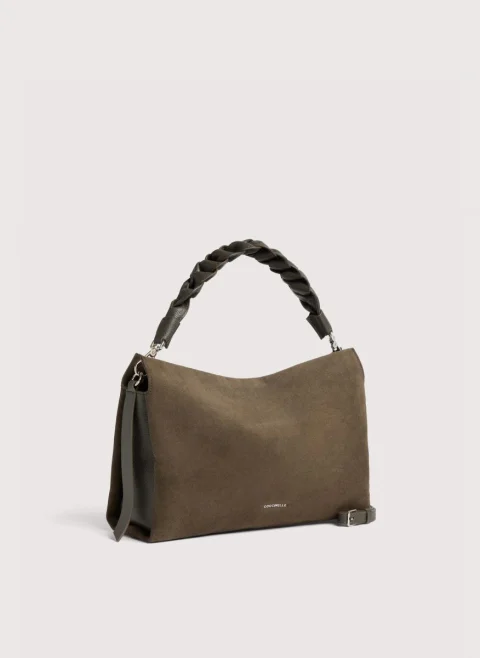 Велурена чанта Coccinelle Boheme Medium — снимка 2