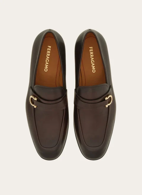 Мокасини с орнамент 'Gancini' Ferragamo — снимка 3