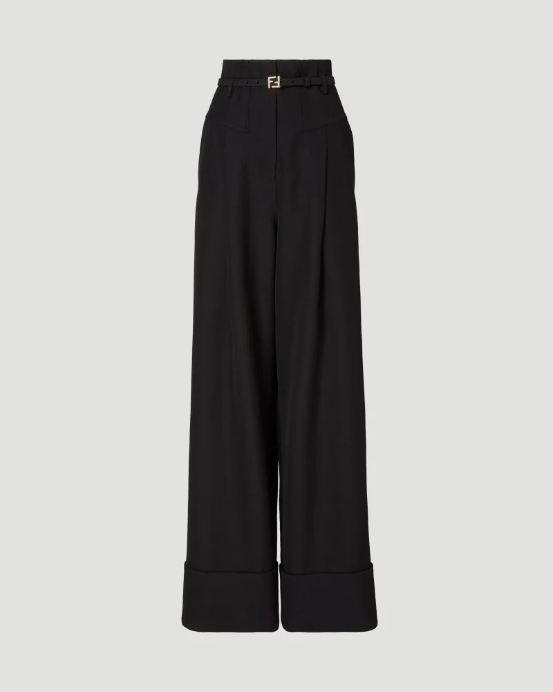 Grain de Poudre Wool Trousers