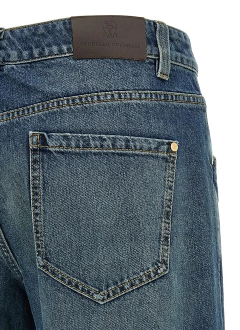 Деним 'Straight leg' Brunello Cucinelli — снимка 3