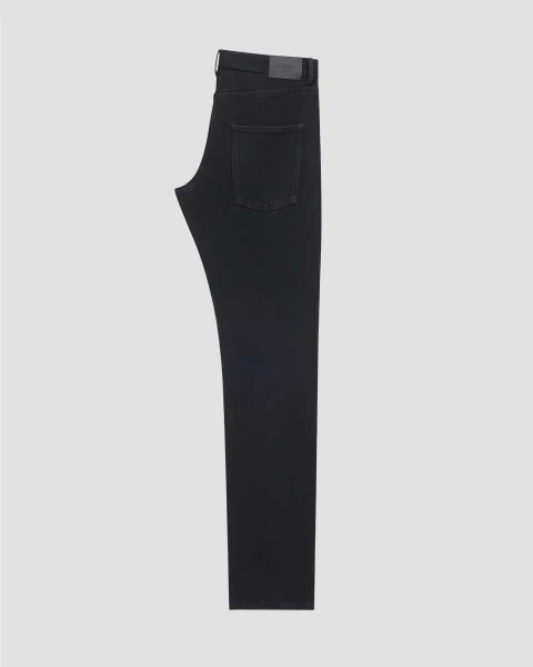 Slim Jeans in Plain Carbon Black Denim — снимка 2