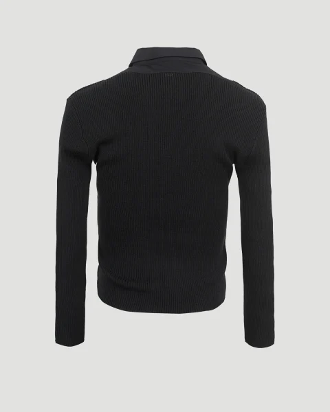 Layered Top in Black — снимка 3