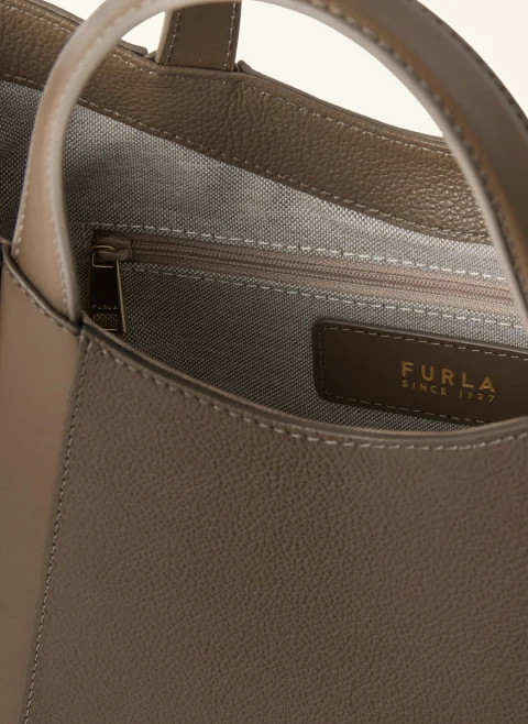 Чанта Furla Goccia Muddy Gray S — снимка 4