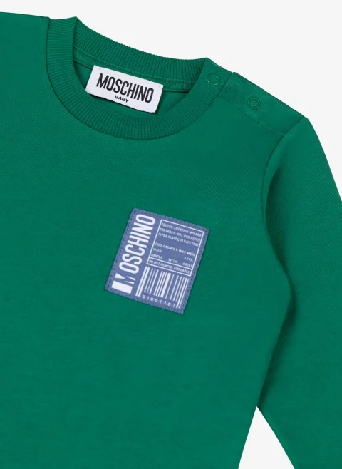 Блуза с лого детайл Moschino Kids — снимка 2