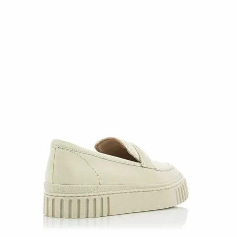 Дамски мокасини CLARKS – 26176434 MAYHILL COVE CREAM LEATHER — снимка 3