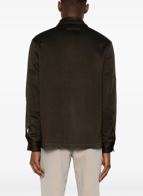 Риза от 100% кашмир 'Overshirt' Zegna — снимка 2