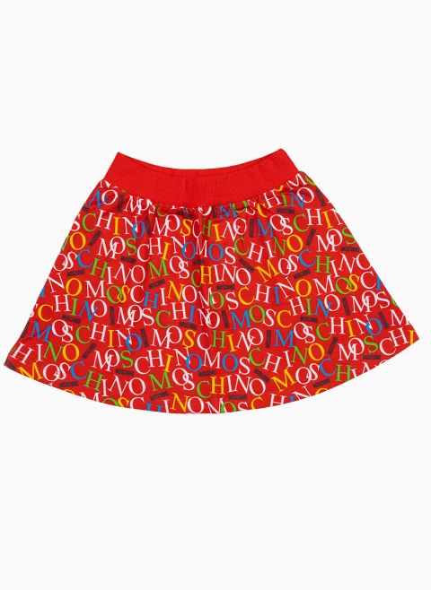 Пола с принт Moschino Kids