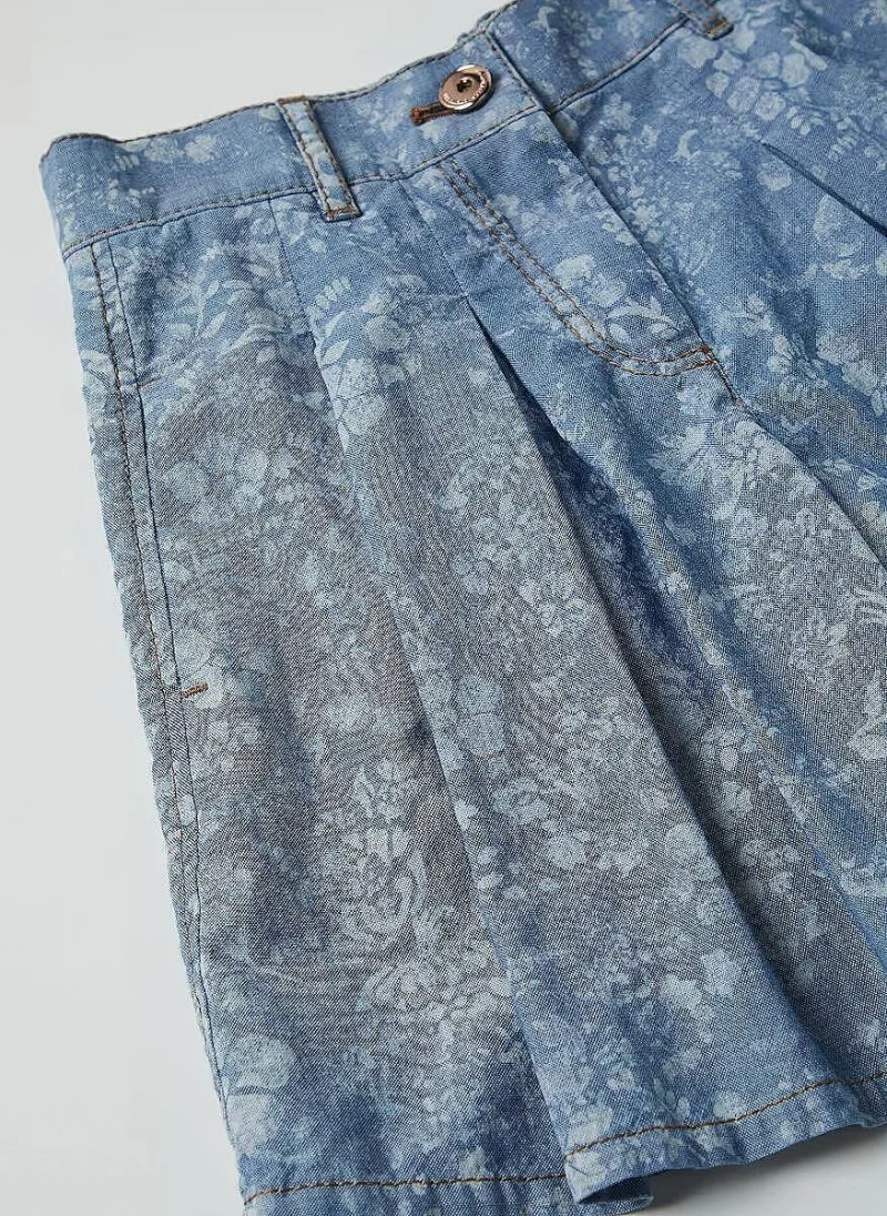 Бермуди от деним Brunello Cucinelli Kids 12 — снимка 2