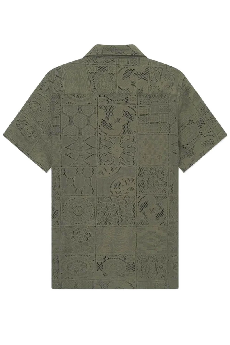Риза Hector Lace Ss LDM401098 522522-olive night — снимка 2