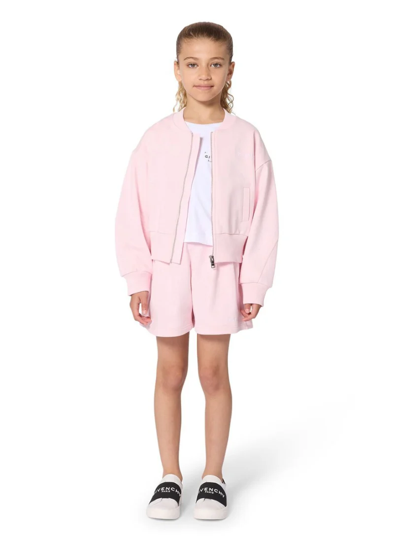 Къс панталон с бродирано лого Givenchy Kids