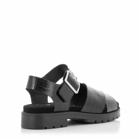 Дамски Равни Сандали CLARKS – 26176321 ORINOCO CROSS BLACK INTEREST — снимка 2