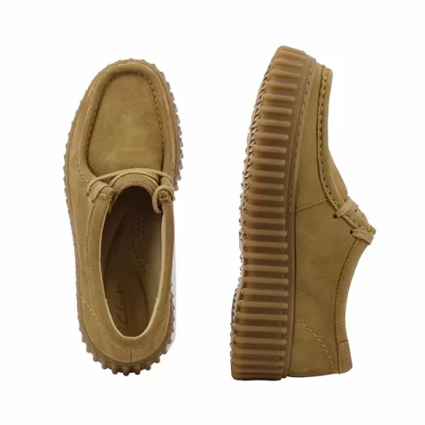 Дамски Ежедневни CLARKS – 26172084 TORHILL BEE LIGHT TAN NUBUCK — снимка 4