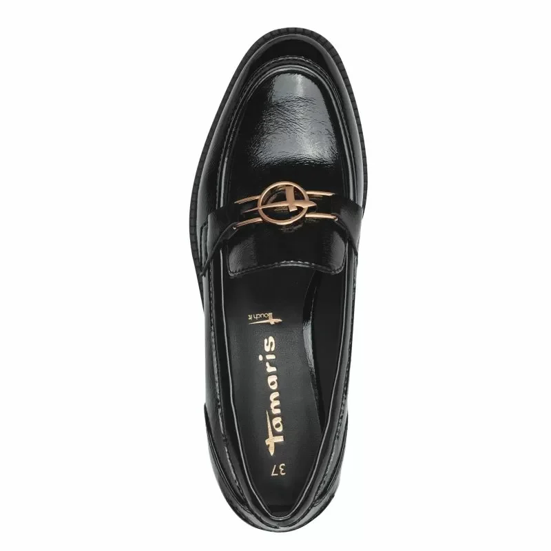 Дамски Лоуфър TAMARIS – 1-24303-43-018 BLACK PATENT — снимка 5