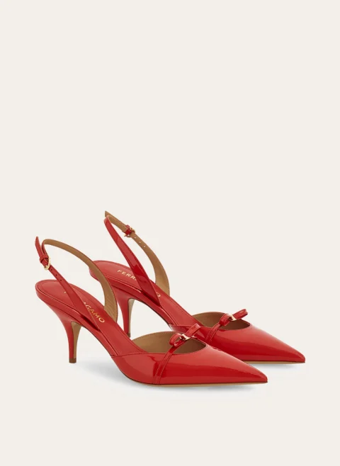 Обувки 'Mini bow slingback' Ferragamo — снимка 6