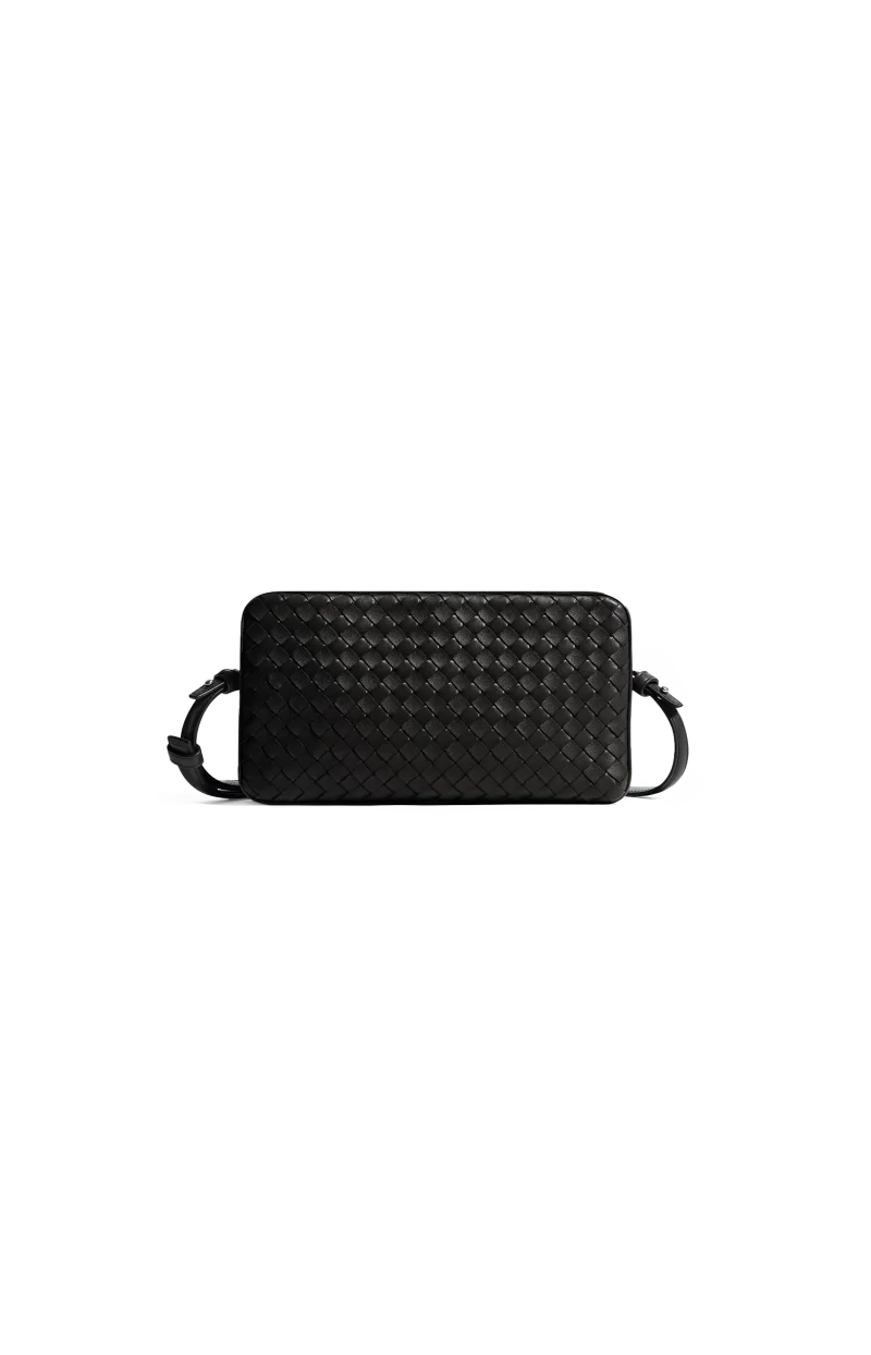 Small Soffietto Bag in Black