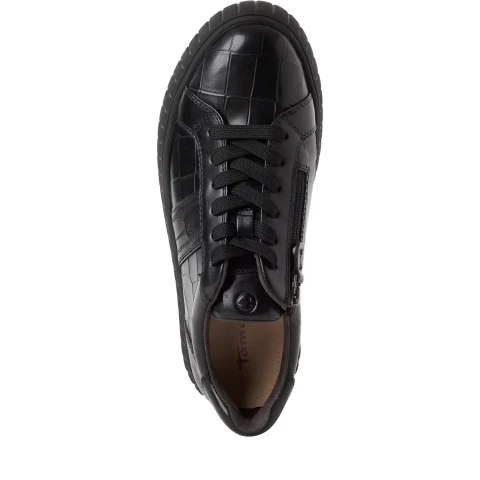 Дамски Сникърс TAMARIS – 1-23767-47-028 BLACK CROCO — снимка 5
