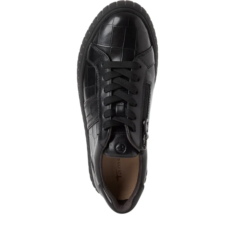 Дамски Сникърс TAMARIS – 1-23767-47-028 BLACK CROCO — снимка 5
