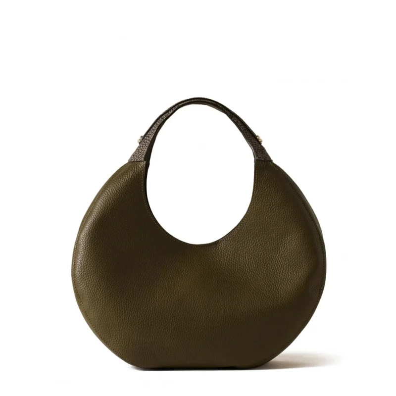 Дамска зелена чанта Full Moon Hobo Bag BORBONESE