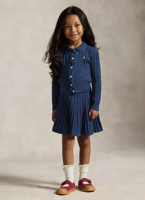 Комплект 'Cable-knit' Ralph Lauren Kids 2-7