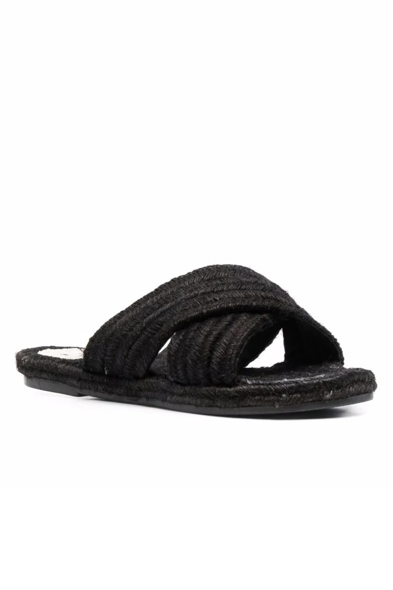 Sandals Black X Bands Yute Rope; Yucatán S 9.6 Y0 black — снимка 2