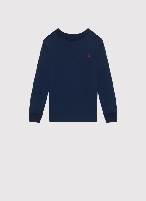Пуловер с лого бродерия Ralph Lauren Kids 2-7
