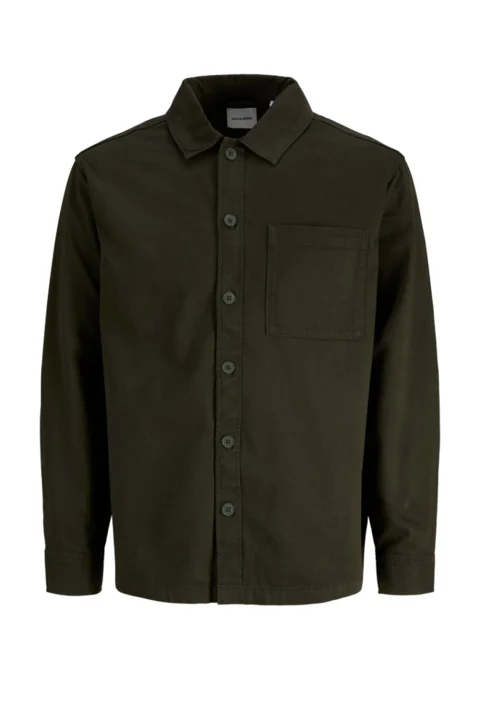 Риза Jjearchive Twill Overshirt 12298582 19-0509 TCX rosin