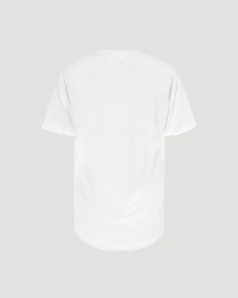 Linen T-Shirt in White — снимка 2