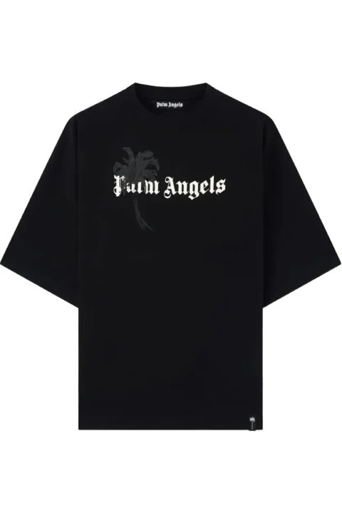 T-Shirt Palm Drift Loose PAMAA003JR006-1003 black-off white