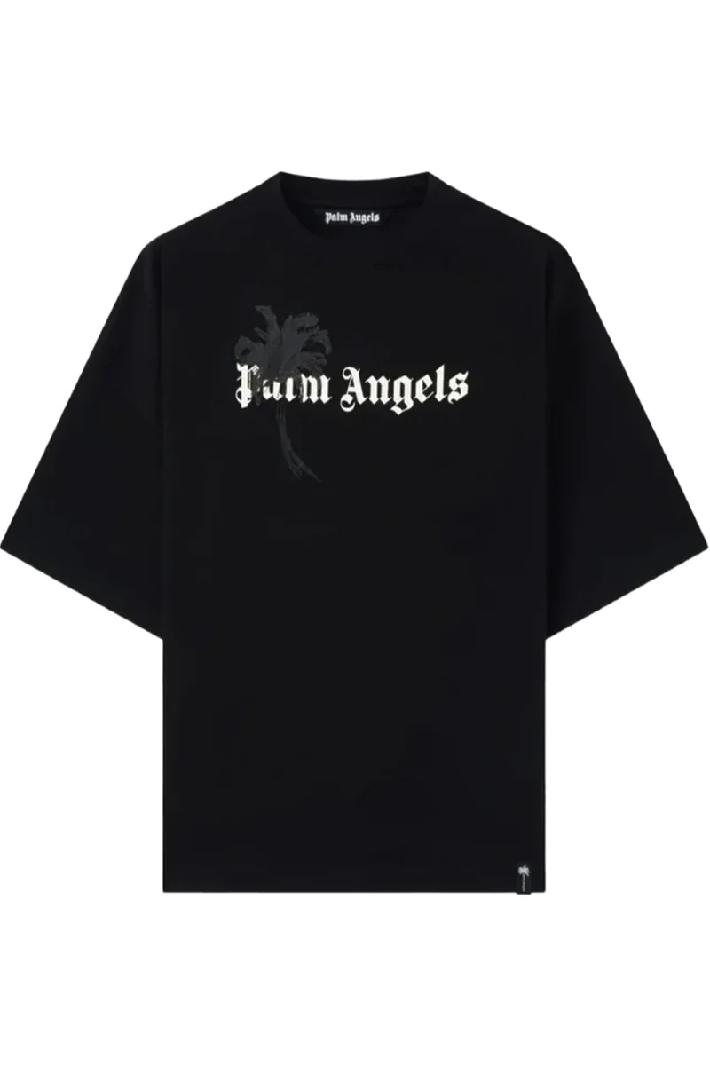 T-Shirt Palm Drift Loose PAMAA003JR006-1003 black-off white