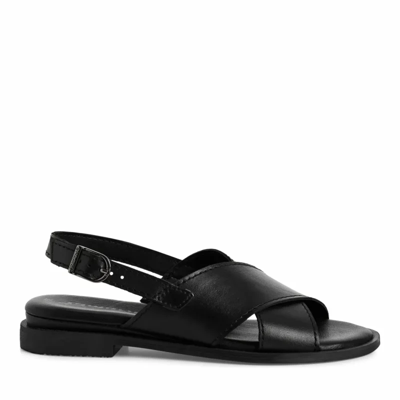 Дамски Равни Сандали TAMARIS – 1-28102-44-003 BLACK LEATHER