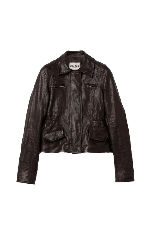 Leather Jacket in Dark Brown