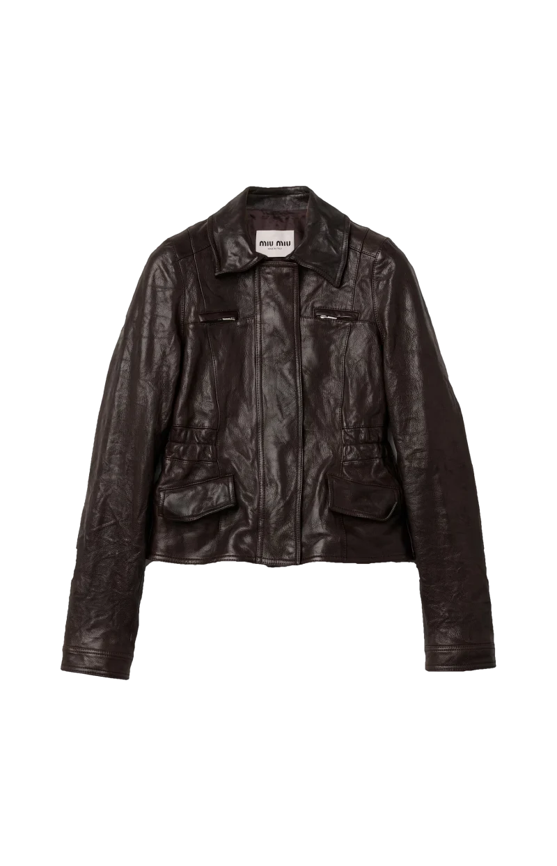 Leather Jacket in Dark Brown